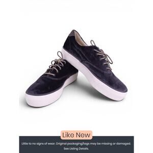 Keds Velvet Platform Sneakers Grey Women's Size 9